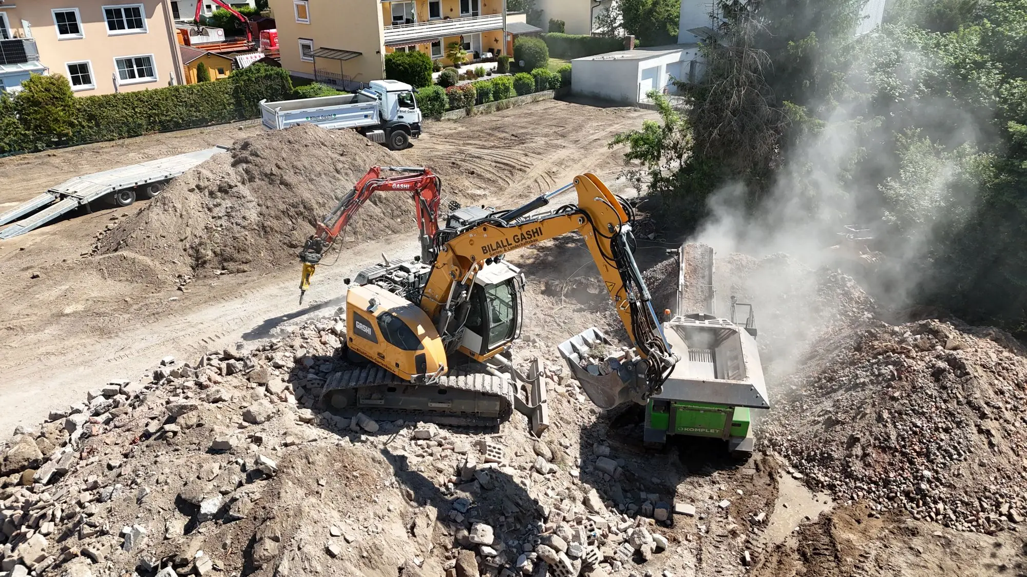 Abbruch mit Brechanlage in Tegernheim