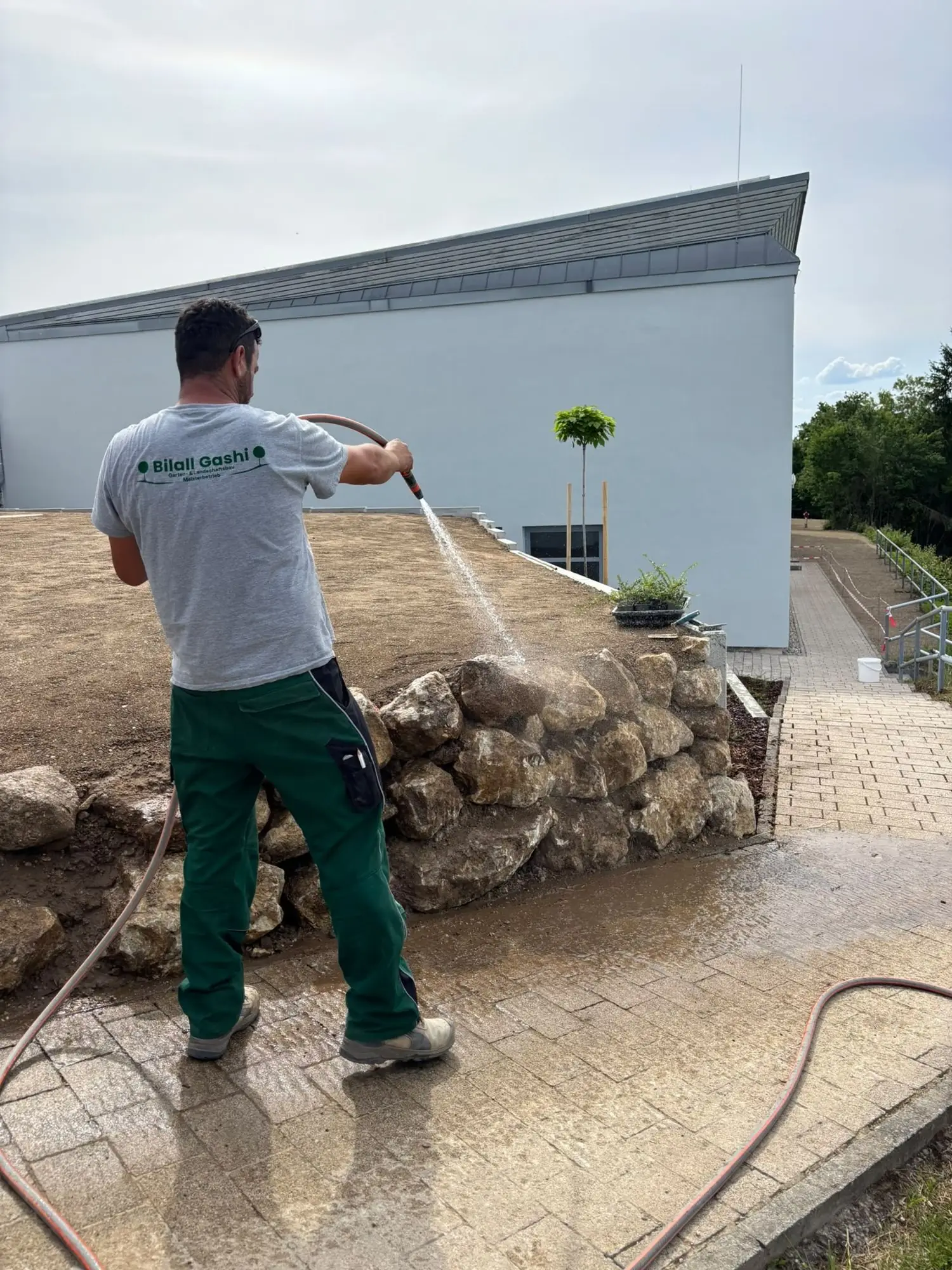 Gesamtschule Altmannstein: Arbeiten am Belag